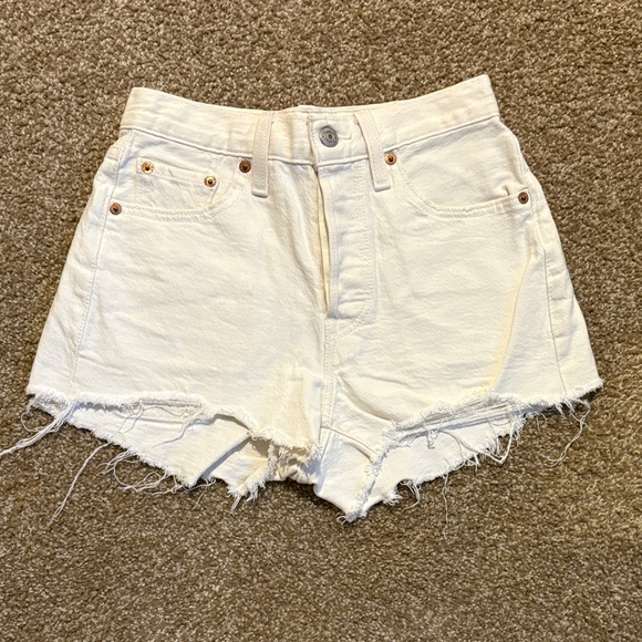 Levi's Pants - Levi's Women's White Jean Shorts